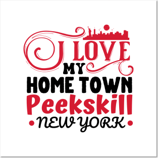 I love Peekskill New York Posters and Art